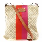 ケイトスペード KATE SPADE ショルダーバッグ 総柄 キャンバス レザー ベージュ ピンク /AN7 レディース