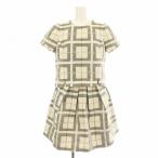  Grace Class проверка ламе tops проверка ламе юбка 25241135 25221135 выставить cut and sewn короткий рукав юбка колено длина 