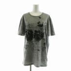 グッチ GUCCI Tシャツ 半袖 プリント M グレー 296175X3758 /NQ レディース