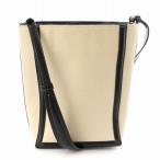 ザラ ZARA ショルダーバッグ ワンショルダー キャンバス 鞄 アイボリー /DK レディース