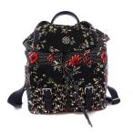 トリーバーチ TORY BURCH フローラルプリントバックパック リュックサック デイパック ブラック /KH レディース