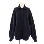 カオス CHAOS WHY NOT NOW コアスキッパープルオーバー スウェット 長袖 レギュラーカラー ハーフボタン F 紺 ネイビー /BB レディース