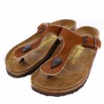 ビルケンシュトック BIRKENSTOCK ギザ Gizeh サンダル フラット ベルト ハラコ 36 茶 /BM レディース