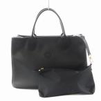 ショッピングロンシャン ロンシャン LONGCHAMP トートバッグ ハンドバッグ ポーチ付き レザー 黒 ブラック /AN4 レディース
