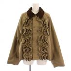 ファーファー furfur 25SS フリルワークジャケット 中綿ジャケット ジップアップ F ベージュ RWFJ251040 /BM レディース