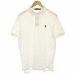 ポロ バイ ラルフローレン Polo by Ralph Lauren ポロシャツ カットソー スモールポニー 半袖 L 白 ホワイト MNBLKNIM100196