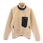 ショッピングパタゴニア パタゴニア Patagonia クラシックレトロXジャケット ボア スタンドカラー アウター ジップアップ ロゴ 切替 S ベージュ 23056