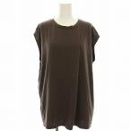 ミューズ ドゥーズィエム クラス MUSE de Deuxieme Classe Tシャツ カットソー フレンチスリーブ 茶 ブラウン 21-070-500-4121-1-0