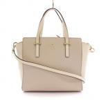 ケイトスペード KATE SPADE ハンドバッグ ショルダーバッグ 2WAY レザー ホワイト ベージュ /YM ●D レディース