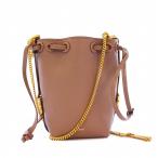 クロエ CHLOE MARCIE MICRO BUCKET BAG マーシー マイクロバケットバッグ ショルダーバッグ レザー ピンクブラウン CHC23AP844I31 /KH ■OH