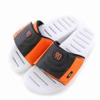 ショッピングナイキ サンダル ナイキ NIKE T90 SLIDE サンダル フラット ロゴ US7 25cm 黒 ブラック オレンジ /BB メンズ