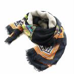 エトロ ETRO ストール フリンジ ペイズリー柄 モダール カシミヤ混 マルチカラー