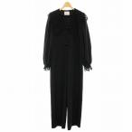 アメリヴィンテージ Ameri VINTAGE 22AW セーラーレースカラージャンプスーツ オールインワン 長袖 花柄 S 黒 0224205341160 レディース