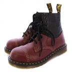 未使用品 ドクターマーチン DR.MARTENS MM6 メゾンマルジェラ TWIST ST 8ホールブーツ ショートブーツ バイカラー UK6 茶 黒 1460