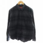 シュプリーム SUPREME 23SS シャドー プラッド フランネル シャツ Shadow Plaid Flannel Shirt 長袖 チェック柄 S グレー /AN19 メンズ