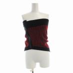 nmero Vent u-noN°21 bare top вязаный проверка 36 красный красный 221-AC04-7088 /EE женский 