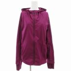  Puma PUMA Zip выше Parker бег жакет Logo нейлон L фиолетовый лиловый /GV женский 