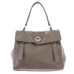 イヴサンローラン YVES SAINT LAURENT ミューズトゥ ハンドバッグ レザー バイカラー グレー ベージュ 229680 /BB ■OH レディース