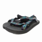 テバ Teva サンダル ストラップ 総柄 23.0cm 黒 ブラック /FT レディース
