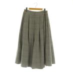 未使用品 ズッカ zucca ワイドパンツ タック フレア スカーチョ M グレンチェック /MY ■OS レディース