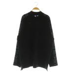  Descente DESCENTE GOLF вязаный свитер длинный рукав вырез лодочкой Logo Golf XO черный /MY #OS мужской 