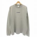 ヴェトモン ベトモン VETEMENTS ロングスリーブロゴラベルTシャツ スウェット トレーナー ロンT 長袖 M グレー UE52TR280G メンズ