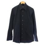 ドルチェ&ガッバーナ ドルガバ DOLCE&GABBANA カジュアルシャツ 長袖 レギュラーカラー 無地 15.5/39 紺 ネイビー /BB メンズ