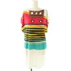 ショッピングツモリチサト ツモリチサト TSUMORI CHISATO カットソー フレンチスリーブ チュニック丈 2 白 マルチカラー /CX ■OS レディース