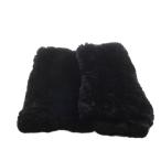 ショッピングスヌード レリアン Leilian スヌード マフラー レッキスラビット ファー 黒 ブラック /AN5 レディース