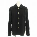 コムデギャルソンコムデギャルソン COMME des GARCONS コムコム AD2010 丸襟 ウールシャツ 長袖 ブラウス S 黒