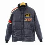  Hysteric Glamour 17AW Prima loft нейлон жесткий ta воротник-стойка жакет блузон с хлопком Logo вышивка M темно-синий 02173AB06