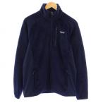 パタゴニア Patagonia R2 Fleece Jacket R2フリースジャケット アウター スタンドカラー ジップアップ ストレッチ ロゴ M 紺