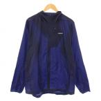 パタゴニア Patagonia Hoodini Jacket フーディニジャケット ナイロン アウター ジップアップ フード 薄手 ロゴ ワンポイント L 紺