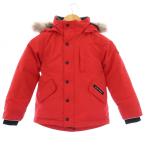 カナダグース CANADA GOOSE LOGAN PARKA ローガンパーカー ダウンジャケット アウター ショート丈 コヨーテファー ロゴ XS 赤