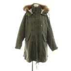  The Dayz Tokyo The Dayz tokyo Mod's Coat длинный длина обратная сторона боа подкладка капот мех внешний F хаки 161230000601