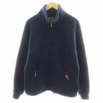 バブアー Barbour フリース プルオーバー Fleece Pullover ジャケット ハーフジップ ロゴ S 紺 ネイビー /AN37 メンズ