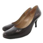 ブルーノマリ BRUNO MAGLI パンプス ヒール プレーントゥ 34 黒 ブラック /GV レディース
