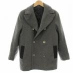 ポールスミス PAUL SMITH JUNIOR 子供服 Pコート ピーコート ダブル ウール ロング 12a グレー PS141-51 /HN キッズ