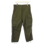コムデギャルソンオム COMME des GARCONS HOMME カーゴパンツ ジップフライ サイドライン 切替 L カーキ /BB メンズ