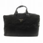 プラダ PRADA トライアングルロゴ 三角ロゴ ボストンバッグ ハンドバッグ ナイロン 黒 ブラック /AN3 ■OH レディース