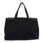 プラダ PRADA トートバッグ ハンドバッグ サテン ブラック /KH ■OH レディース