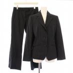  Paul Smith черный выставить tailored jacket внешний одиночный необшитый на спине кнопка рисунок flare pants полоса рисунок шерсть чёрный 