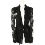 ショッピングzara ザラ ZARA 装飾 テーラードジャケット シースルー スパンコール S 黒 ブラック /AT レディース