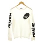 ショッピングコムデギャルソン コムデギャルソンオムプリュス Tシャツ カットソー 長袖 クルーネック ロゴ プリント 白 ホワイト