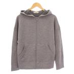 バレンシアガ BALENCIAGA ジップアップパーカー ジャケット ストレッチ ロゴ ウール XS グレー /BB メンズ