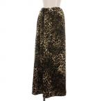 ジャーナルスタンダード ラックス 22AW マットサテンレオパ スカート ロング レオパード ヒョウ柄 茶 黒 白 22060440002140