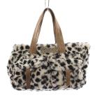 ショッピングツモリチサト ツモリチサトキャリー tsumori chisato carry ハンドバッグ アニマル柄 ホワイト ブラック /YM レディース