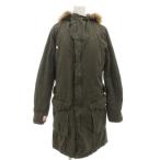 ji- Star G-STAR Mod's Coat милитари с хлопком длинный искусственный мех принт S хаки /GV женский 