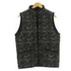 ショッピングラベンハム ラベンハム LAVENHAM narifuri コラボ キルティングベスト 14S-11-CS カモフラ 迷彩 中綿 40 グレー