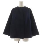 ショッピング紺 ドゥロワー Drawer グログラン ノーカラージャケット 絹 シルク混 36 紺 ネイビー 6522-299-0540 /AN50 レディース